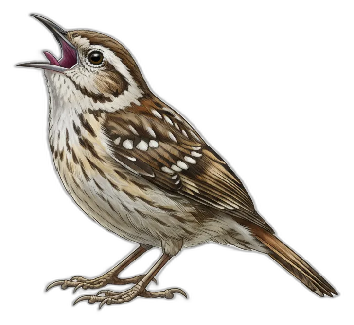 Freisteller-Illustration Gartenbaumläufer