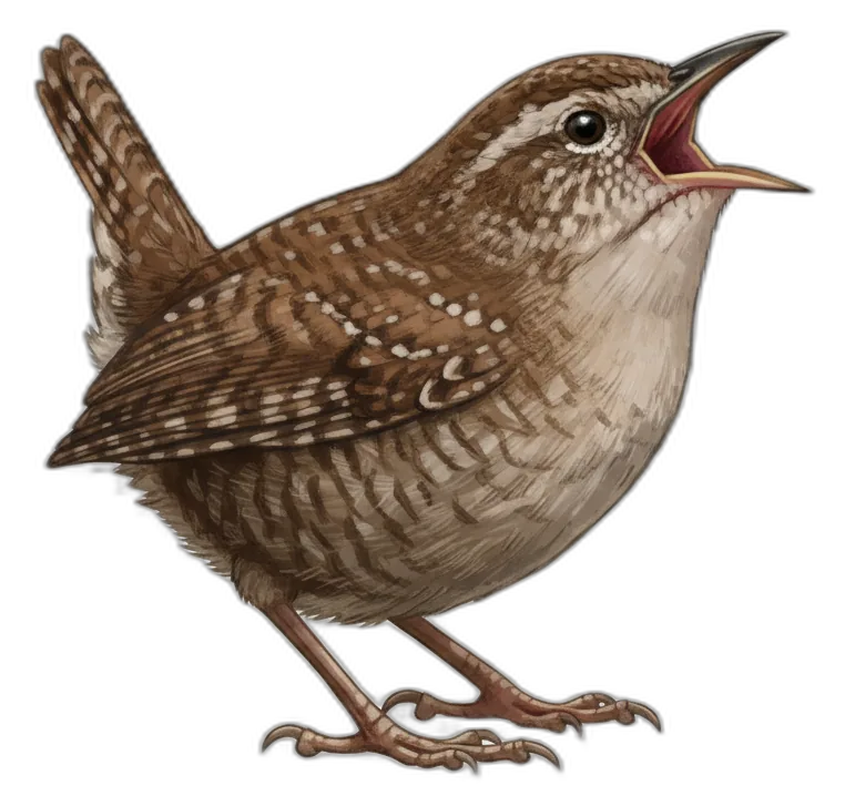 Freisteller-Illustration Zaunkönig